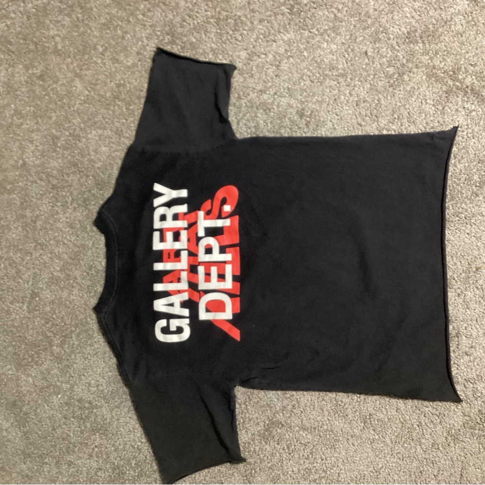 Gallery Dept Black and Red Short Sleeve Tee